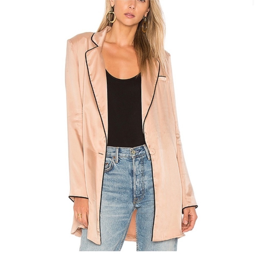 House of Harlow 1960 x Revolve Hollis Satin Jacket S